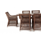 Комплект плетеной мебели 4SIS Латте алюминий, искусственный ротанг, ткань коричневый Фото 2