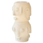 Кашпо пластиковое светящееся SLIDE Threebu Totem Pot 2 Lighting полиэтилен белый Фото 4