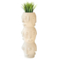 Кашпо пластиковое светящееся SLIDE Threebu Totem Pot 3 Lighting полиэтилен белый Фото 1