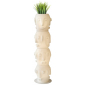Кашпо пластиковое светящееся SLIDE Threebu Totem Pot 4 Lighting полиэтилен белый Фото 1