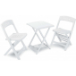 Комплект пластиковой мебели GARDEN RATTAN Balkon Set полипропилен белый Фото 2