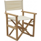 Кресло деревянное складное Giardino Di Legno Regista  тик, акрил слоновая кость Фото 1