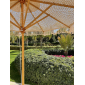 Зонт профессиональный Ø2.5 м Scolaro Palladio Boho дерево ироко, полиэфирный шнур натуральный, слоновая кость Фото 23