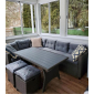Комплект плетеной мебели Afina AFM-307G Grey искусственный ротанг, сталь, древесно-полимерный композит серый Фото 2