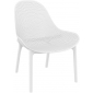 Лаунж-кресло пластиковое Siesta Contract Sky Lounge стеклопластик, полипропилен белый Фото 1