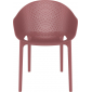 Кресло пластиковое Siesta Contract Sky Pro стеклопластик, полипропилен марсала Фото 10