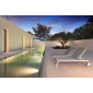 Шезлонг-лежак металлический Garden Relax Jalisco алюминий, текстилен, акрил белый, серый Фото 6