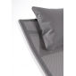 Шезлонг-лежак металлический Garden Relax Krion алюминий, текстилен белый, темно-серый Фото 6