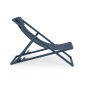 Кресло-шезлонг металлическое складное Garden Relax Taylor алюминий, текстилен синий нави Фото 3