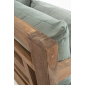Диван деревянный с подушками Garden Relax Bali тик, олефин натуральный, светло-зеленый Фото 8