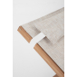 Лежак-качалка деревянный Garden Relax Noes лиственница, текстилен натуральный, бежевый Фото 3