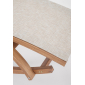 Лежак-качалка деревянный Garden Relax Noes лиственница, текстилен натуральный, бежевый Фото 4