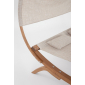 Лаунж-лежак двухместный с навесом Garden Relax Noes лиственница, текстилен натуральный, бежевый Фото 5