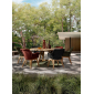Кресло плетеное с подушкой Garden Relax Allison тик, роуп, олефин натуральный, алый Фото 8