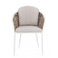 Кресло плетеное с подушками Garden Relax Maribela алюминий, искусственный ротанг, олефин белый, бежевый Фото 2
