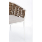 Кресло плетеное с подушками Garden Relax Maribela алюминий, искусственный ротанг, олефин белый, бежевый Фото 11