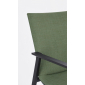 Кресло металлическое с обивкой Garden Relax Odeon алюминий, текстилен, олефин антрацит, оливковый Фото 9