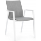 Кресло металлическое с обивкой Garden Relax Odeon алюминий, текстилен, олефин белый, серый Фото 1