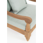 Кресло деревянное с подушками Garden Relax Bali тик, олефин натуральный, светло-зеленый Фото 7