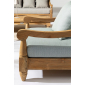 Кресло деревянное с подушками Garden Relax Bali тик, олефин натуральный, светло-зеленый Фото 8