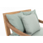 Кресло деревянное с подушками Garden Relax Bali тик, олефин натуральный, светло-зеленый Фото 9