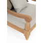 Кресло деревянное с подушками Garden Relax Bali тик, олефин натуральный, бежевый Фото 5