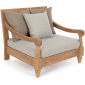 Кресло деревянное с подушками Garden Relax Bali тик, олефин натуральный, бежевый Фото 1