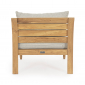 Кресло деревянное с подушками Garden Relax Karuba тик, олефин натуральный, бежевый Фото 4