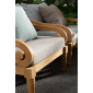 Кресло деревянное с подушками Garden Relax Karuba тик, олефин натуральный, бежевый Фото 9