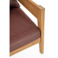 Кресло деревянное с подушками Garden Relax Kobo тик, олефин натуральный, винный Фото 8