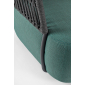 Диван плетеный с подушками Garden Relax Palmer алюминий, олефин антрацит, зеленый Фото 9