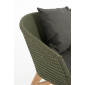 Диван плетеный с подушками Garden Relax Coachella тик, олефин натуральный, зеленый Фото 10
