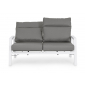 Диван металлический с подушками Garden Relax Kledi алюминий, текстилен, олефин белый, серый Фото 9