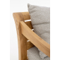 Диван деревянный с подушками Garden Relax Karuba тик, олефин натуральный, бежевый Фото 8