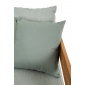 Диван деревянный с подушками Garden Relax Kobo тик, олефин натуральный, светло-зеленый Фото 9