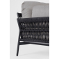 Кресло плетеное с подушками Garden Relax Pardis алюминий, роуп, олефин антрацит, серый Фото 8