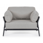 Кресло плетеное с подушками Garden Relax Pardis алюминий, роуп, олефин антрацит, серый Фото 3