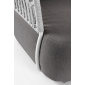 Кресло плетеное с подушками Garden Relax Palmer алюминий, роуп, акрил белый, серый Фото 9