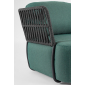 Кресло плетеное с подушками Garden Relax Palmer алюминий, роуп, акрил антрацит, зеленый Фото 7
