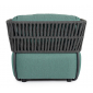Кресло плетеное с подушками Garden Relax Palmer алюминий, роуп, акрил антрацит, зеленый Фото 3