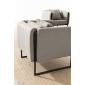 Кресло металлическое мягкое Garden Relax Pixel алюминий, олефин антрацит, серый Фото 6