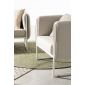 Кресло металлическое мягкое Garden Relax Pixel алюминий, олефин белый, серый Фото 6