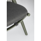 Лаунж-стул плетеный с подушками Garden Relax Aloha алюминий, роуп, полиэстер зеленый, темно-серый Фото 9