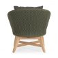 Кресло плетеное с подушкой Garden Relax Coachella тик, роуп, олефин натуральный, зеленый Фото 3