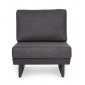 Модуль мягкий с подушкой Garden Relax Infinity алюминий, олефин антрацит Фото 3