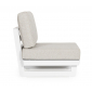 Модуль мягкий с подушкой Garden Relax Infinity алюминий, олефин белый, бежевый Фото 5