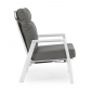 Кресло металлическое с подушками Garden Relax Kledi алюминий, текстилен, олефин белый, серый Фото 3