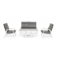 Кресло металлическое с подушками Garden Relax Kledi алюминий, текстилен, олефин белый, серый Фото 11