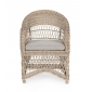 Кресло плетеное с подушкой Garden Relax Jupiter алюминий, искусственный ротанг, олефин натуральный, бежевый Фото 4