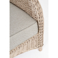 Кресло плетеное с подушкой Garden Relax Aditya алюминий, искусственный ротанг, олефин натуральный, бежевый Фото 6